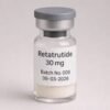 Retatrutide 30mg peptide research vial for GLP-1, GIP, and glucagon metabolic studies