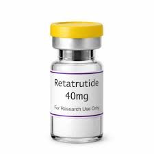Retatrutide 40mg peptide research vial for GLP-1, GIP, and glucagon metabolic studies