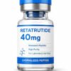 Retatrutide 40mg peptide research vial for GLP-1, GIP, and glucagon metabolic studies