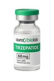 Tirzepatide 60mg peptide research vial for GIP and GLP-1 metabolic studies